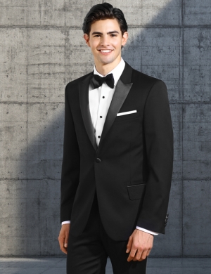 Roget - Black Tuxedo - Peak Lapel, Classic Fit - Formal Affairs